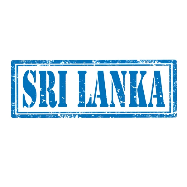 斯里兰卡邮票 — 图库矢量图片