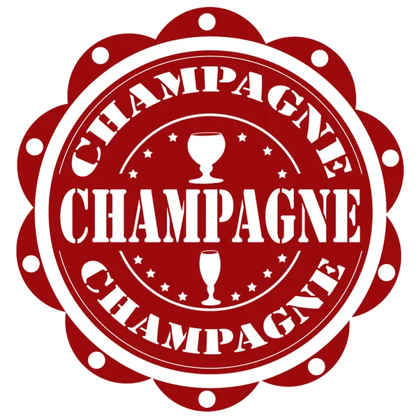 Champagne-étiquette — Image vectorielle