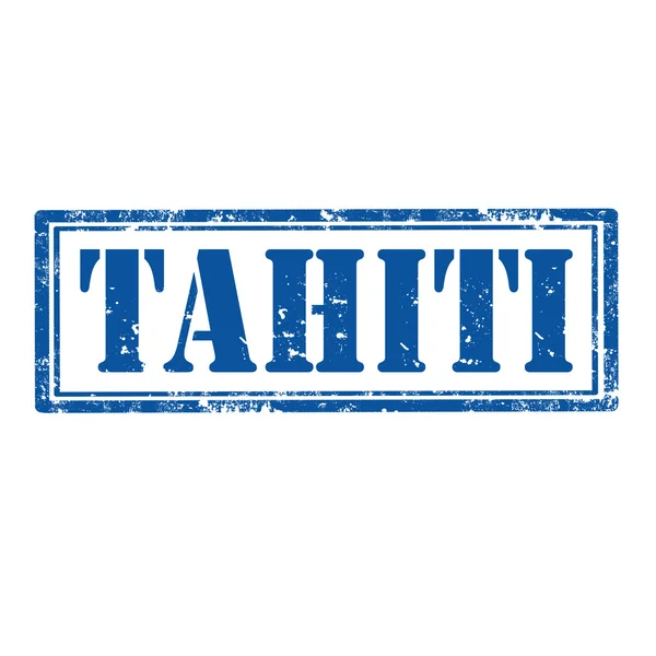 Timbro di Tahiti — Vettoriale Stock