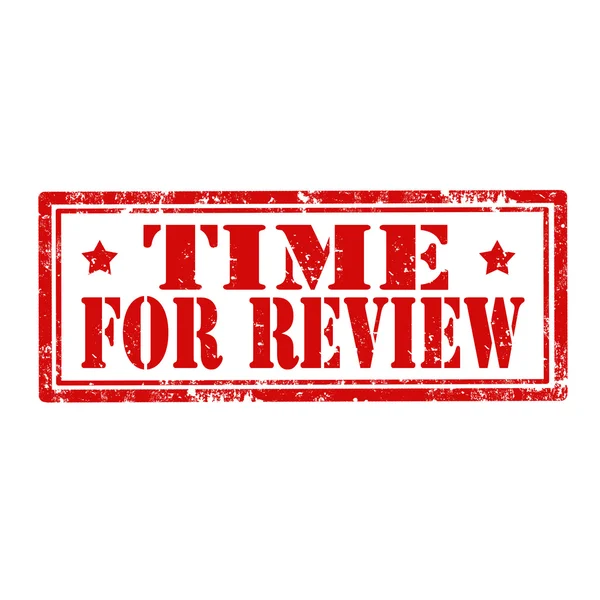 Time For Review-stamp — Stock Vector