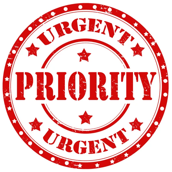 Urgent priority stamp — Stock Vector