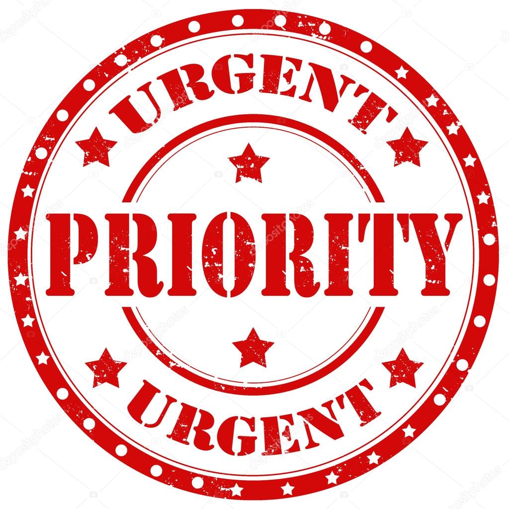 urgent priority stamp