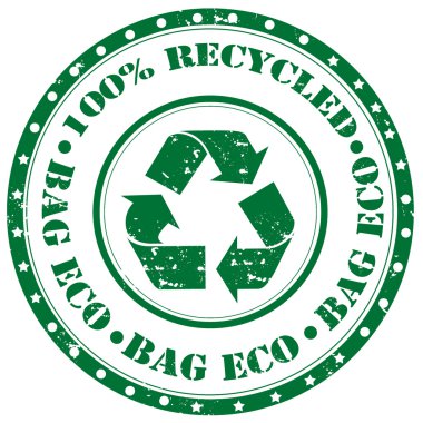 Bag Eco-stamp clipart