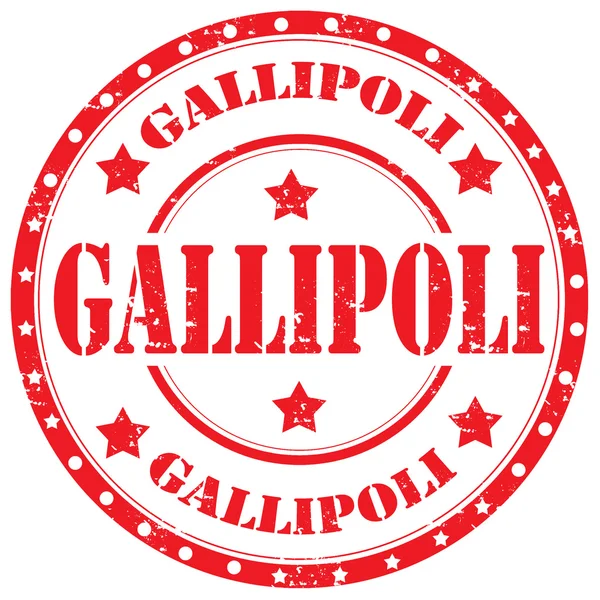 Gallipoli-stamp — Stock Vector