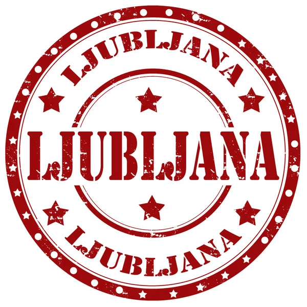 Timbre de Ljubljana — Image vectorielle