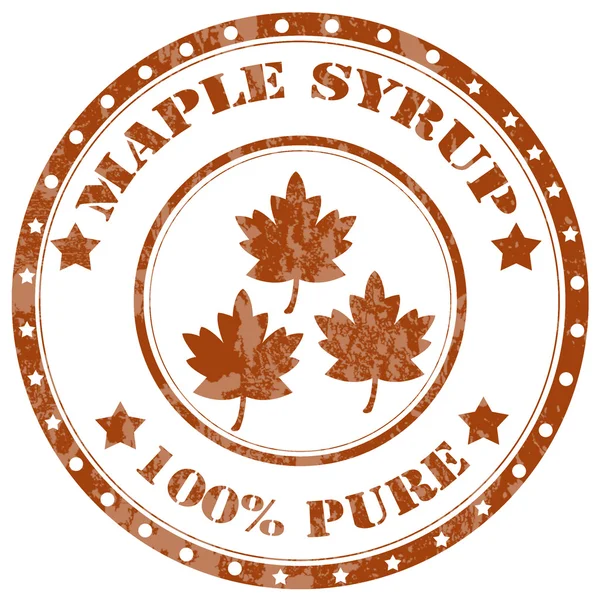 Maple Syrup-stamp — Stock Vector