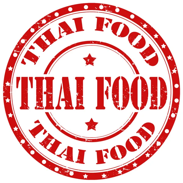 Timbre alimentaire thaïlandais — Image vectorielle