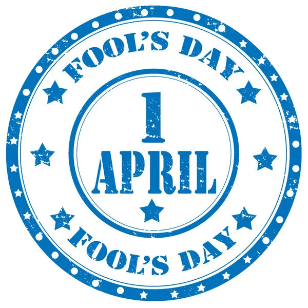 Fool's dag-stempel — Stockvector