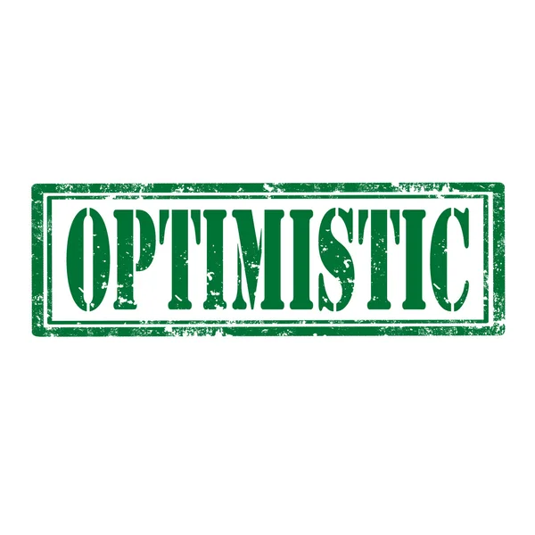 Sello optimista — Archivo Imágenes Vectoriales