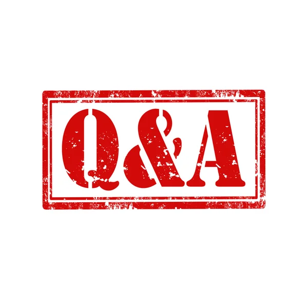 Q & A-stamp — Stock Vector