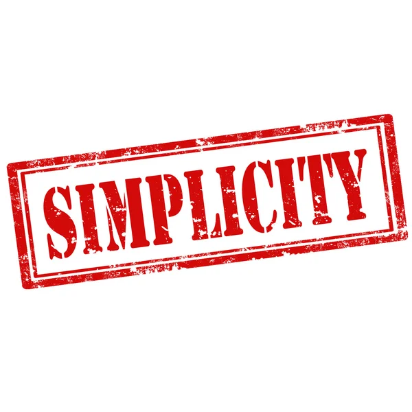Simplicity-stamp — Stock Vector