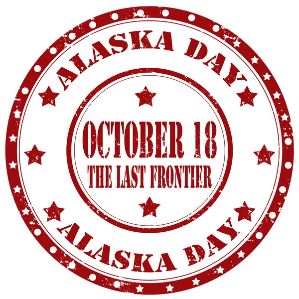 Alaska dag-stämpel — Stock vektor