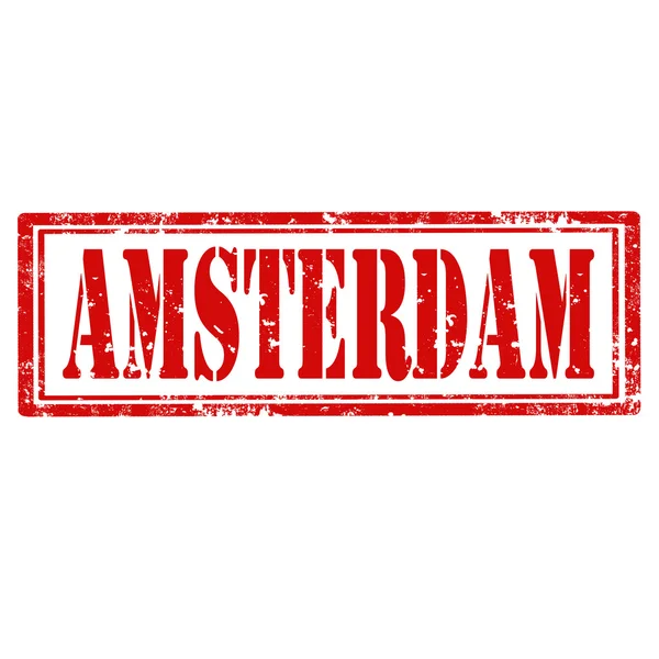 Amsterdam-stamp — Stock Vector