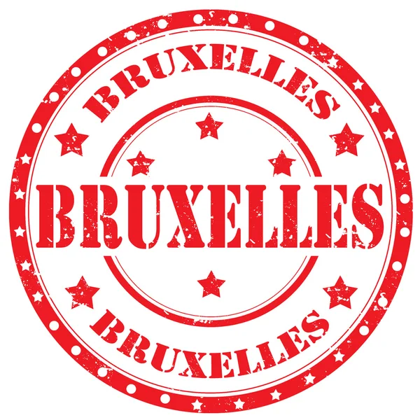Bruksela pieczęć — Wektor stockowy