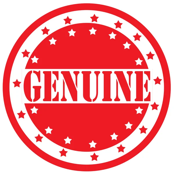 Genuine-label — Stock Vector