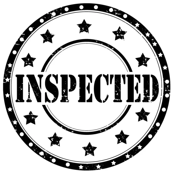 Inspected-stamp — Stock Vector