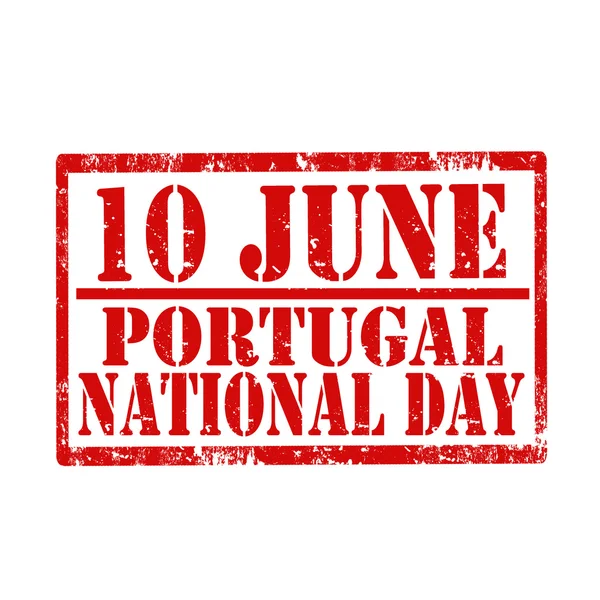 Portugal Día Nacional-sello — Vector de stock