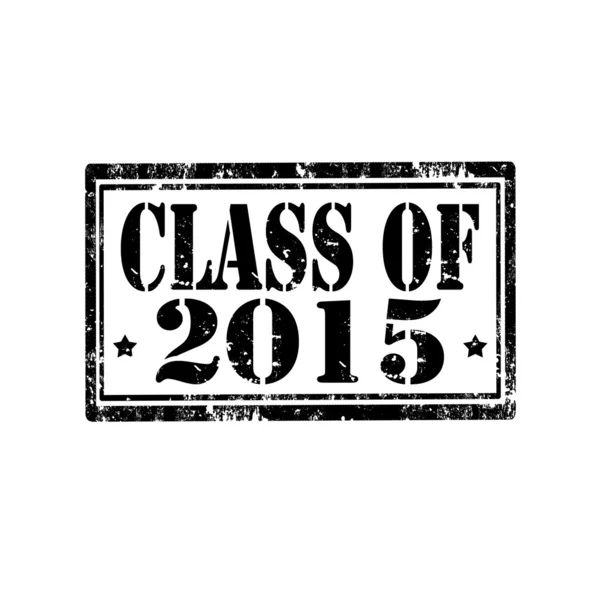 Class Of 2015-stamp — Stock Vector