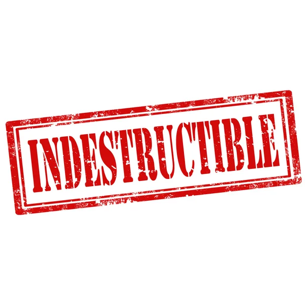 Indestructible-stamp — Stock Vector