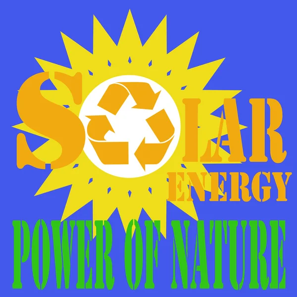 Energia solare — Vettoriale Stock