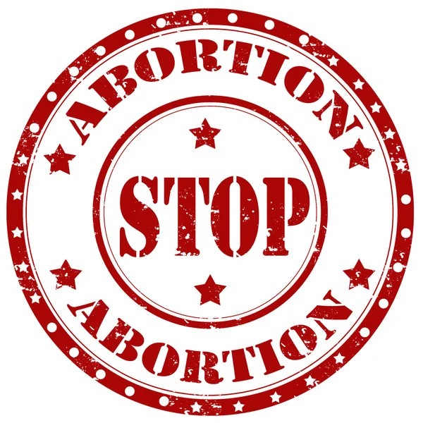 Stop-Abortion — Stock Vector