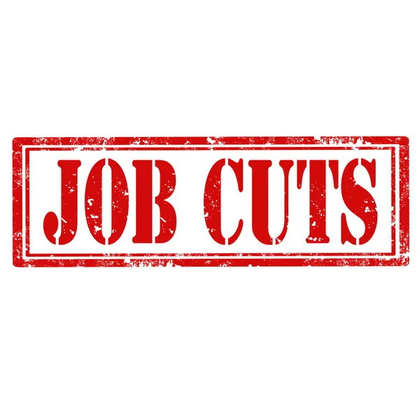 Job Cuts-stamp — Stock Vector