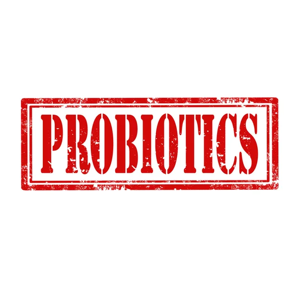 Probiotici-timbro — Vettoriale Stock