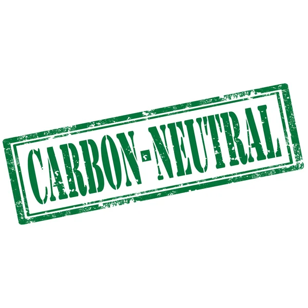 Углеродная нейтральная марка — стоковый вектор