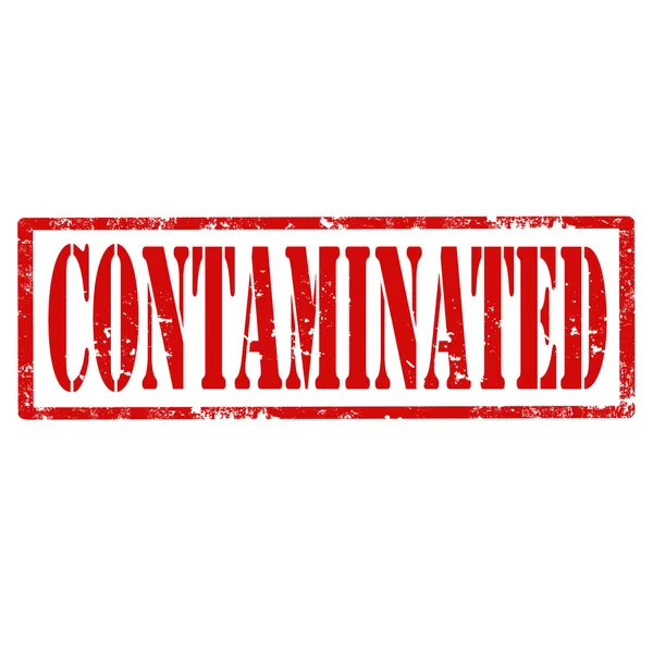 Contaminated-stamp — Stock Vector