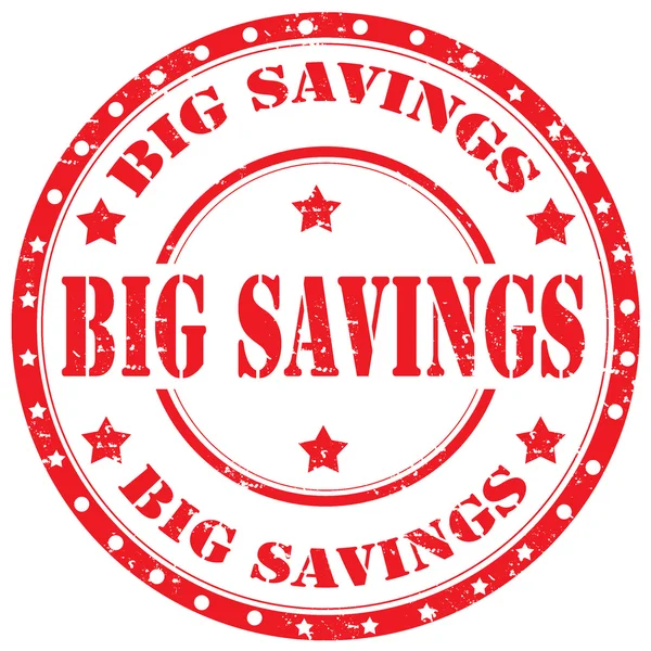 Big Savings-stamp — Stock Vector