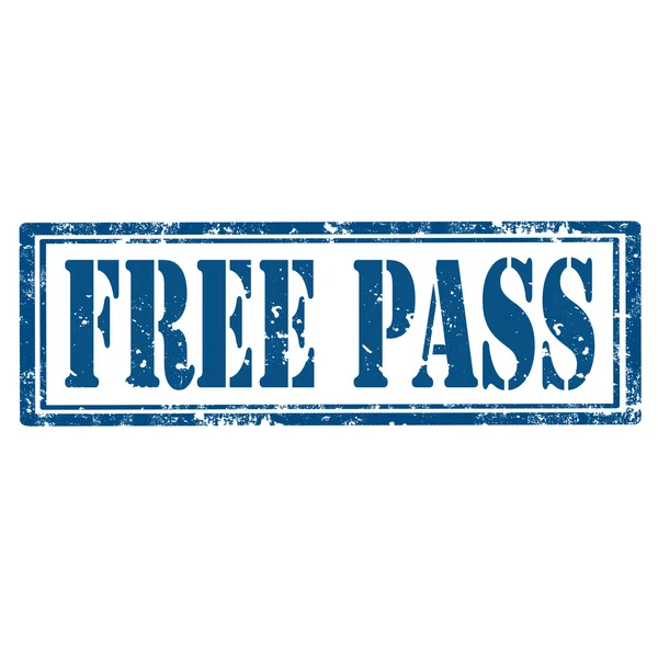 Free Pass-stamp — Stock Vector