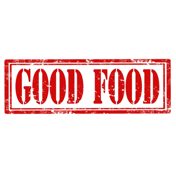Jó élelmiszer-bélyeg — Stock Vector