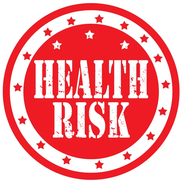 Sanidad Sello de riesgo — Vector de stock