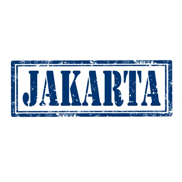 Jakarta-Briefmarke — Stockvektor