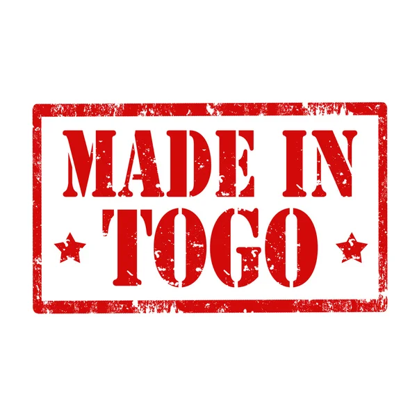 Tampon fabriqué au Togo — Image vectorielle