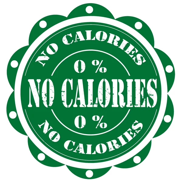 Geen calorieën-stempel — Stockvector