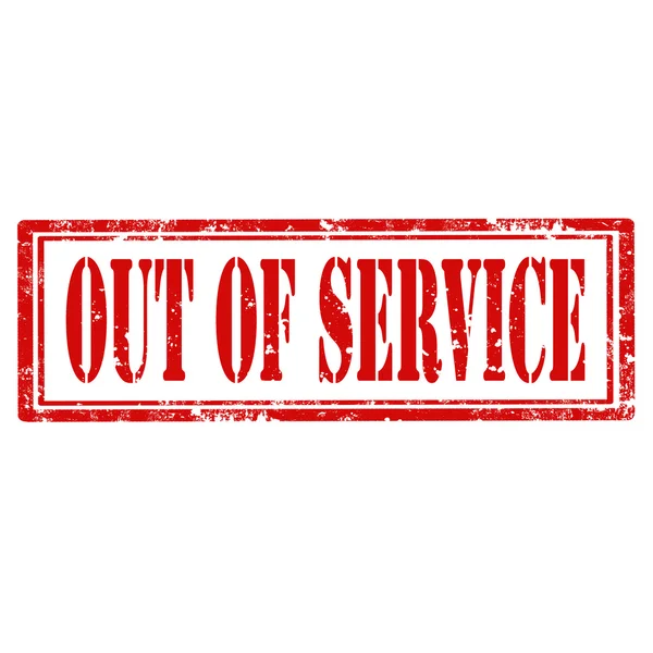 Out Of Service-stamp — Stock Vector