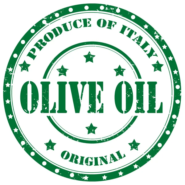Sello de aceite de oliva — Vector de stock