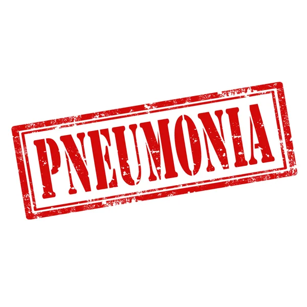 Pneumonia-stamp — Stock Vector