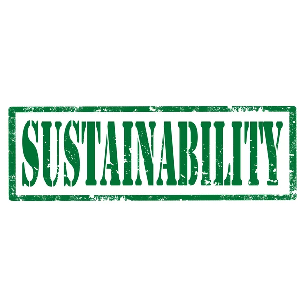 Sustainability-stamp — Stock Vector