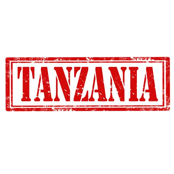 Timbre Tanzanie — Image vectorielle