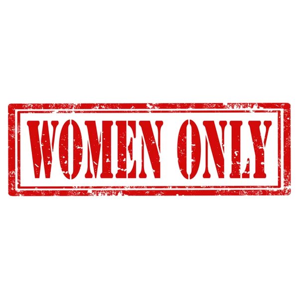 Vrouwen alleen-stempel — Stockvector