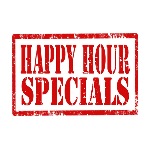 Happy hour-stempel — Stockvector