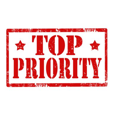 en üst önceliği damgası