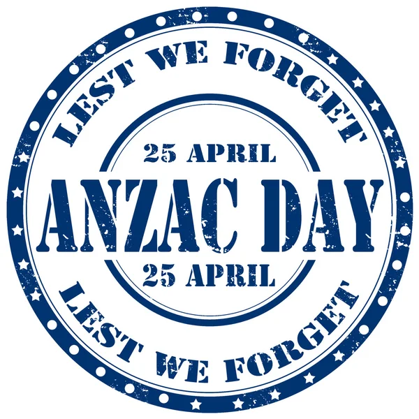 Anzac Day-stamp — Stock Vector
