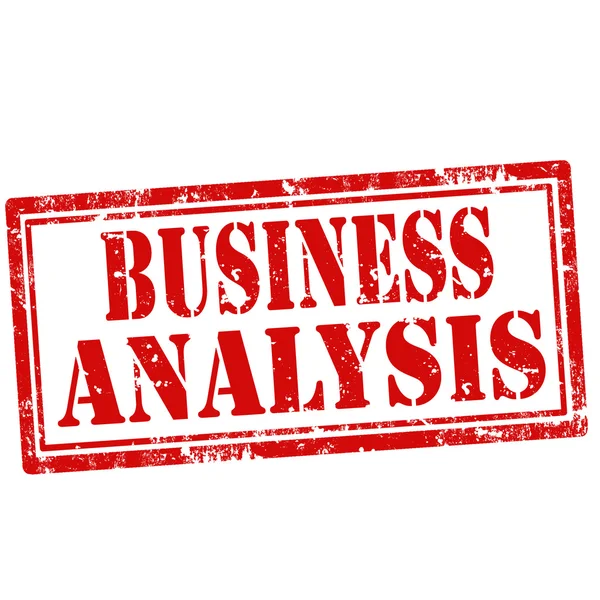Business analysis-stämpel — Stock vektor