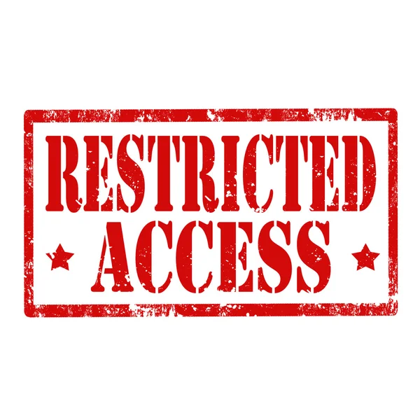 Sello de acceso restringido — Archivo Imágenes Vectoriales