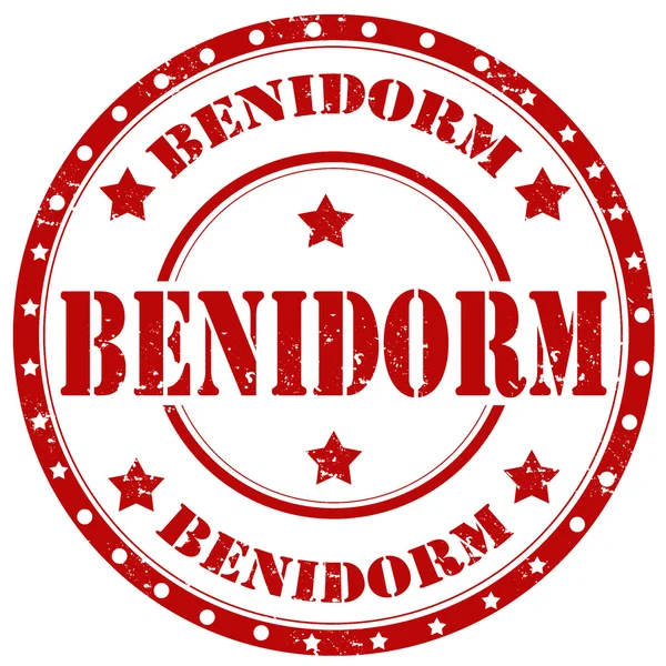 Benidorm-stamp — Stock Vector