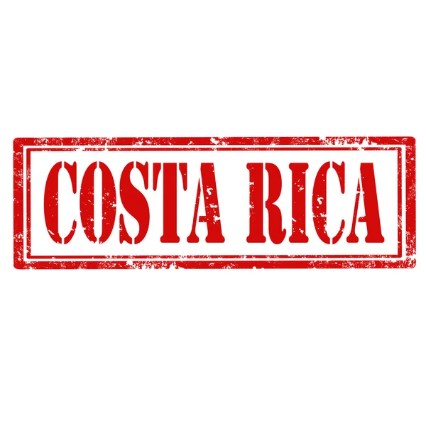 Costa Rica-stamp — Stock Vector