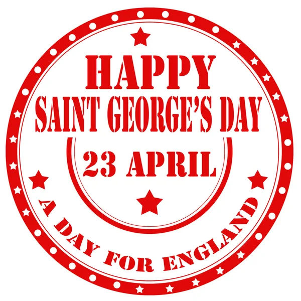 Happy Saint George's Day-stamp — Stock Vector